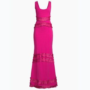 One 33 Social The Celeste Fuchsia Mermaid Gown (Altered)